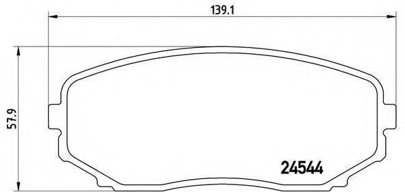 BREMBO P49040 Комплект гальмівних колодок, дискове гальмо