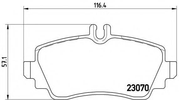 BREMBO P50035 Комплект гальмівних колодок, дискове гальмо