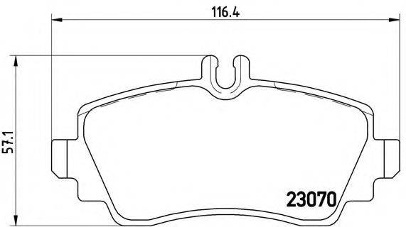 BREMBO P50047 Комплект гальмівних колодок, дискове гальмо