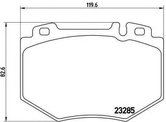 BREMBO P50048 Комплект гальмівних колодок, дискове гальмо