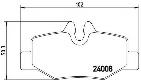 BREMBO P50051 Комплект гальмівних колодок, дискове гальмо