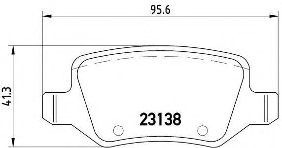 BREMBO P50058 Комплект гальмівних колодок, дискове гальмо