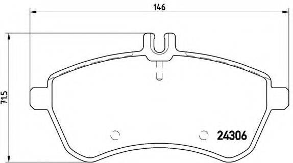 BREMBO P50071 Комплект гальмівних колодок, дискове гальмо