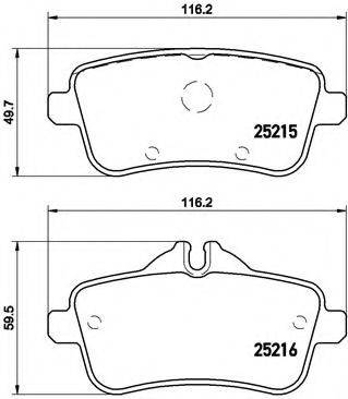 BREMBO P50099 Комплект гальмівних колодок, дискове гальмо