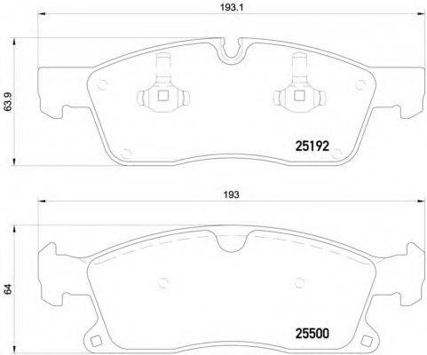 BREMBO P50108 Комплект гальмівних колодок, дискове гальмо