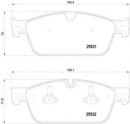 BREMBO P50112 Комплект гальмівних колодок, дискове гальмо