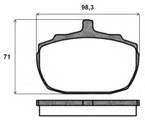 BREMBO P52005 Комплект гальмівних колодок, дискове гальмо