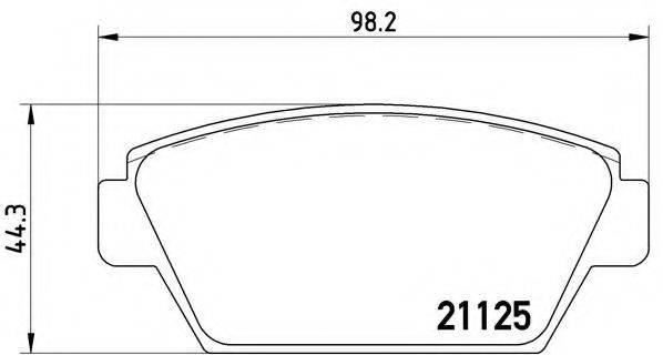 BREMBO P54010 Комплект гальмівних колодок, дискове гальмо