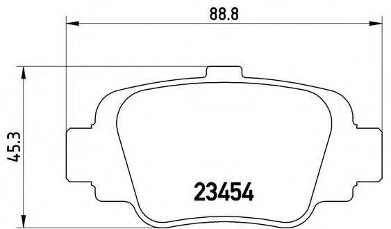 BREMBO P56032 Комплект гальмівних колодок, дискове гальмо