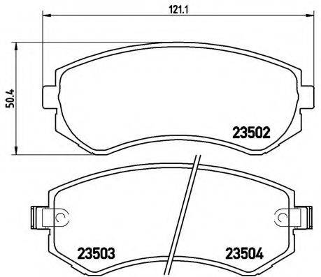 BREMBO P56039 Комплект гальмівних колодок, дискове гальмо