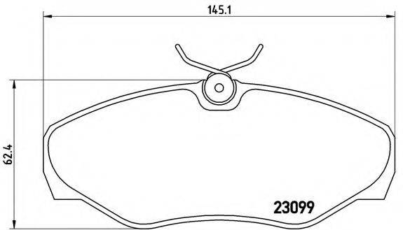 BREMBO P56061 Комплект гальмівних колодок, дискове гальмо