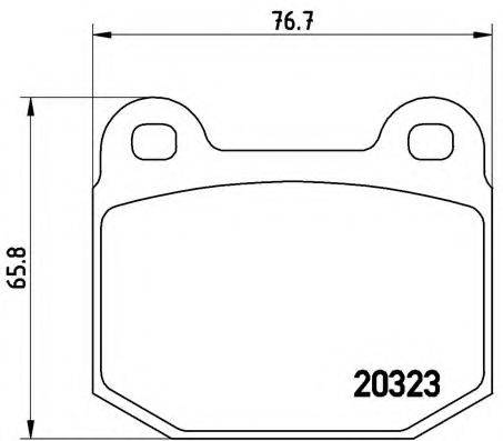 BREMBO P59004 Комплект гальмівних колодок, дискове гальмо