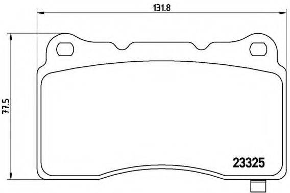 BREMBO P59079 Комплект гальмівних колодок, дискове гальмо