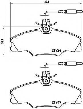 BREMBO P61056 Комплект гальмівних колодок, дискове гальмо