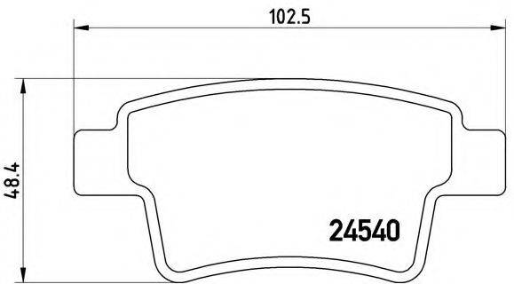 BREMBO P61085 Комплект гальмівних колодок, дискове гальмо