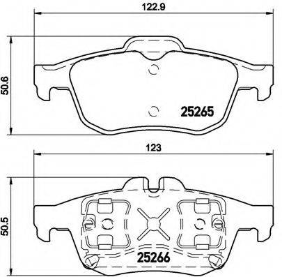 BREMBO P68057 Комплект гальмівних колодок, дискове гальмо