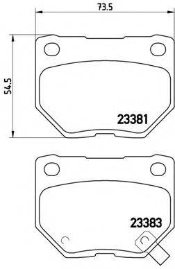 BREMBO P78016 Комплект гальмівних колодок, дискове гальмо