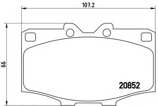 BREMBO P83006 Комплект гальмівних колодок, дискове гальмо