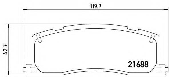 BREMBO P83030 Комплект гальмівних колодок, дискове гальмо