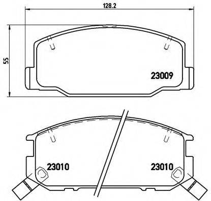 BREMBO P83031 Комплект гальмівних колодок, дискове гальмо