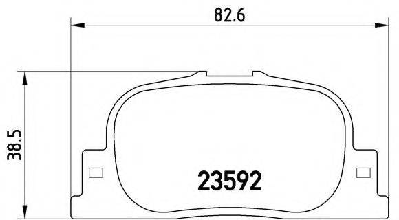 BREMBO P83063 Комплект гальмівних колодок, дискове гальмо