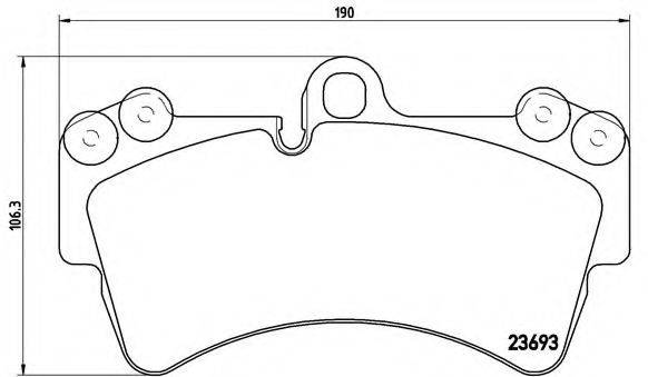 BREMBO P85065 Комплект гальмівних колодок, дискове гальмо