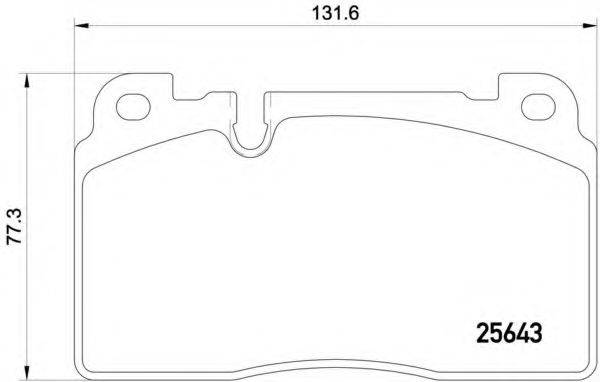 BREMBO P85122 Комплект гальмівних колодок, дискове гальмо