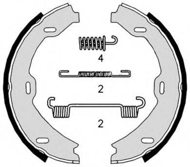 BREMBO S50518 Комплект гальмівних колодок, стоянкова гальмівна система