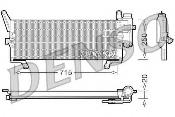 DENSO DCN09090 Конденсатор, кондиціонер