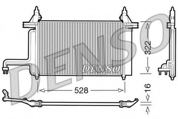 DENSO DCN09130 Конденсатор, кондиціонер