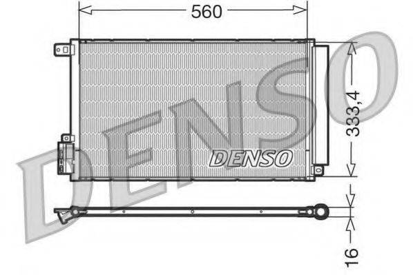 DENSO DCN13109 Конденсатор, кондиціонер