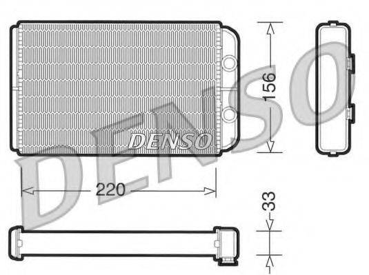 DENSO DRR09090 Теплообмінник, опалення салону