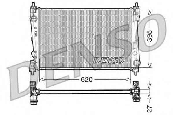 DENSO DRM13015 Радіатор, охолодження двигуна