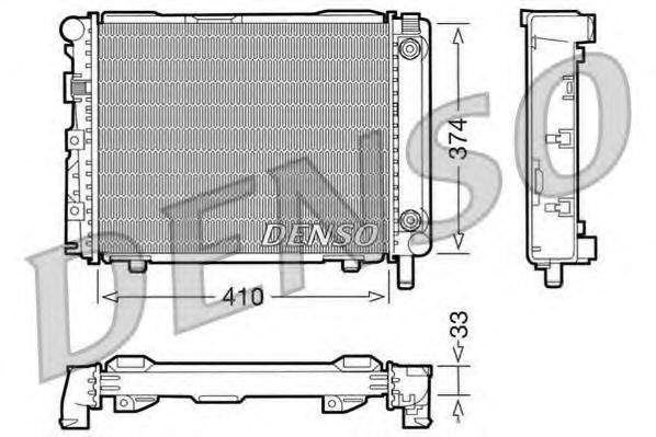 DENSO DRM17029 Радіатор, охолодження двигуна