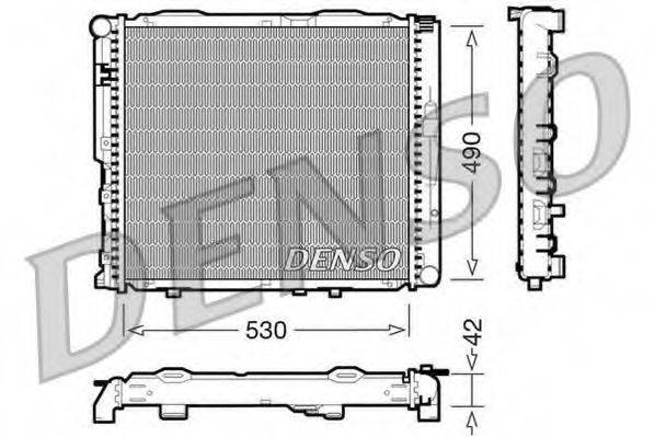 DENSO DRM17034 Радіатор, охолодження двигуна