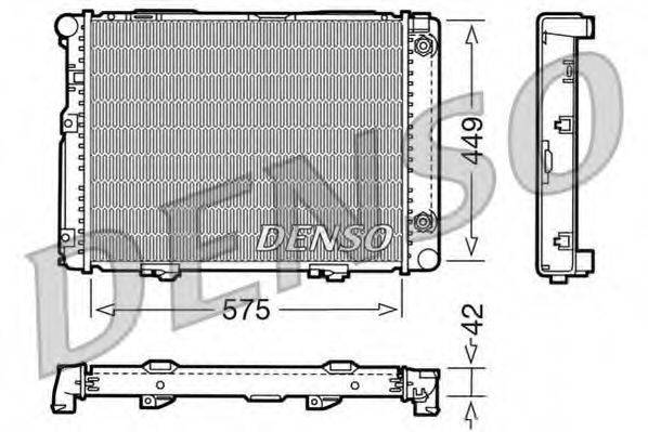 DENSO DRM17060 Радіатор, охолодження двигуна