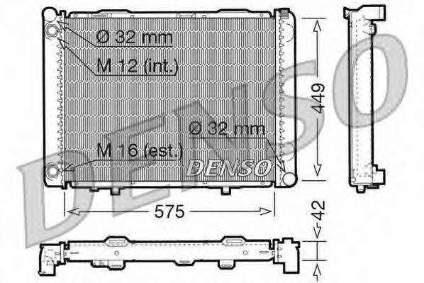 DENSO DRM17069 Радіатор, охолодження двигуна