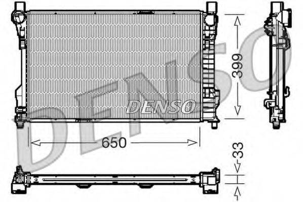 DENSO DRM17082 Радіатор, охолодження двигуна