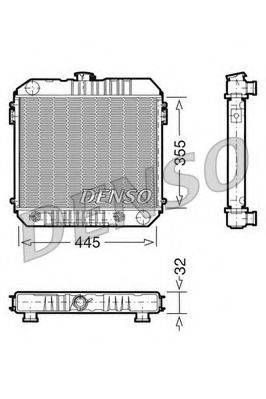 DENSO DRM20002 Радіатор, охолодження двигуна