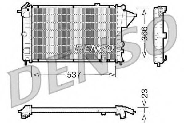 DENSO DRM20023 Радіатор, охолодження двигуна