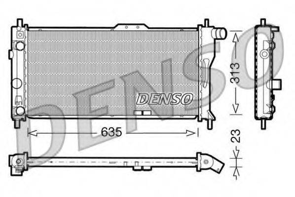 DENSO DRM20034 Радіатор, охолодження двигуна