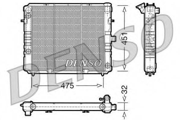 DENSO DRM20075 Радіатор, охолодження двигуна