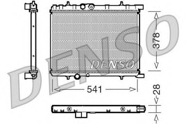 DENSO DRM21032 Радіатор, охолодження двигуна