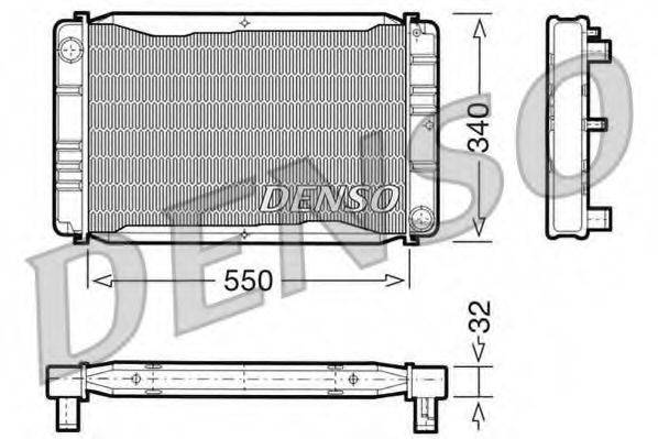 DENSO DRM33011 Радіатор, охолодження двигуна