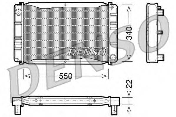 DENSO DRM33012 Радіатор, охолодження двигуна