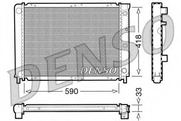 DENSO DRM33032 Радіатор, охолодження двигуна