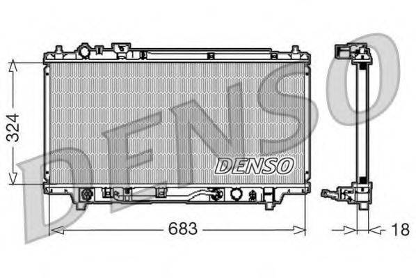 DENSO DRM44001 Радіатор, охолодження двигуна