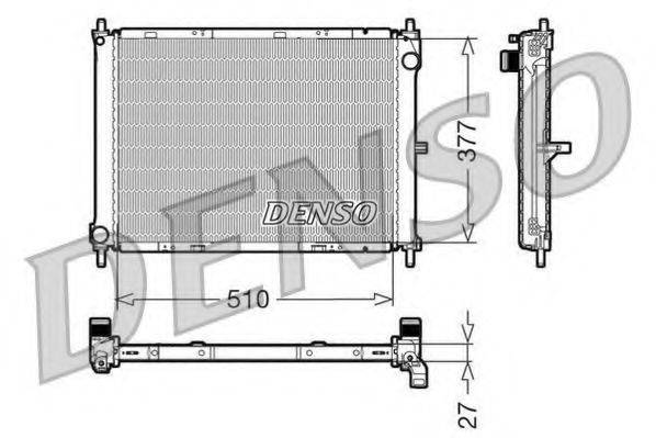 DENSO DRM46003 Радіатор, охолодження двигуна