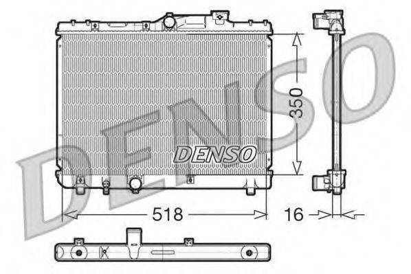 DENSO DRM50029 Радіатор, охолодження двигуна