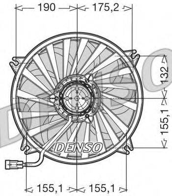 DENSO DER07005 Вентилятор, охолодження двигуна